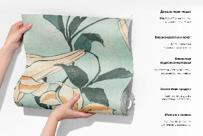 Vliestapete fürs Schlafzimmer Tropische Blätter