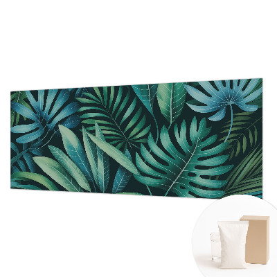 Vliestapete fürs Schlafzimmer Tropische Blätter