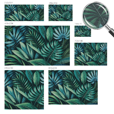 Vliestapete fürs Schlafzimmer Tropische Blätter