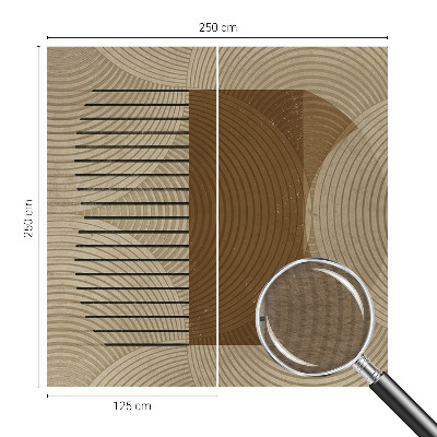 Vliestapete fürs Wohnzimmer mit geometrischem Harmoniemuster