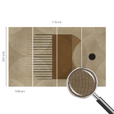 Vliestapete fürs Wohnzimmer Geometrie der Harmonie