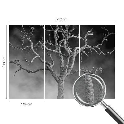 Moderne Vlies-Fototapete mit Motiv 'Nebelbaum'