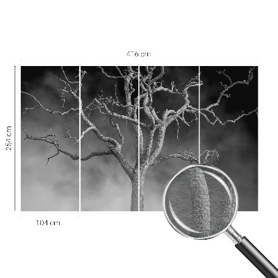 Moderne Vlies-Fototapete mit Motiv 'Nebelbaum'