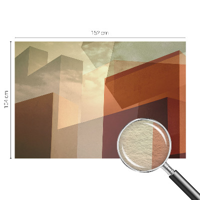 Wand-Fototapete mit abstrakten Formen