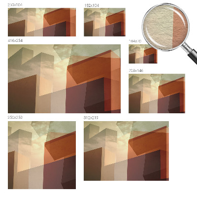 Wand-Fototapete mit abstrakten Formen