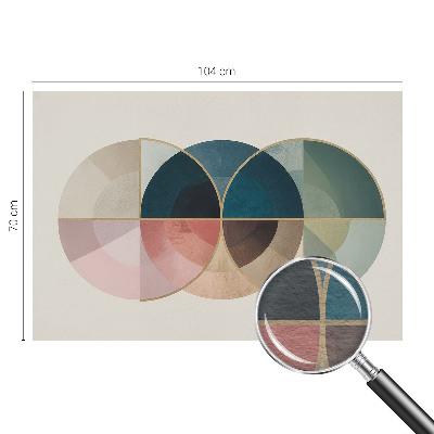 Dekorative Wand-Fototapete mit einem geometrischen, eleganten Muster