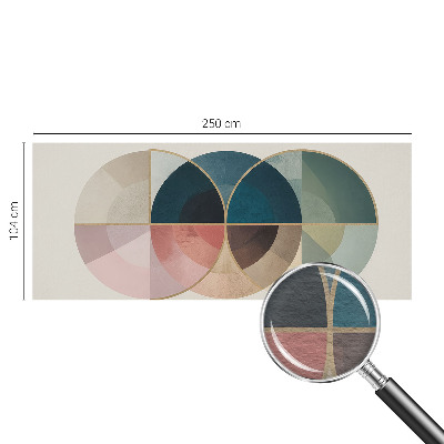 Dekorative Wand-Fototapete mit einem geometrischen, eleganten Muster