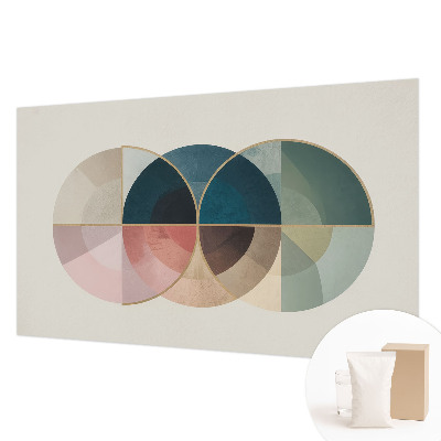 Dekorative Wand-Fototapete mit einem geometrischen, eleganten Muster