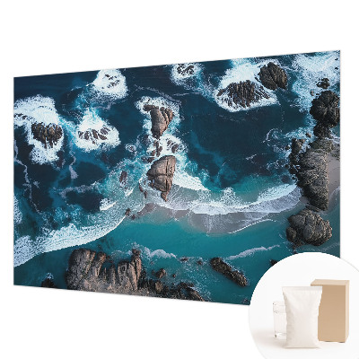 Fototapete fürs Wohnzimmer mit Motiv von Meereswellen
