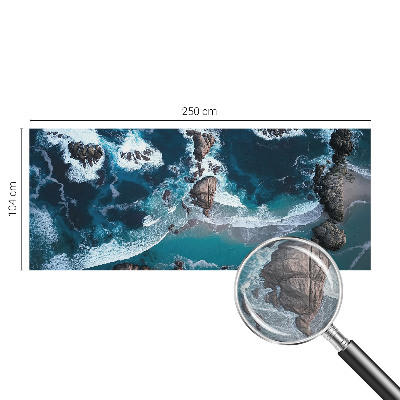 Fototapete fürs Wohnzimmer mit Motiv von Meereswellen