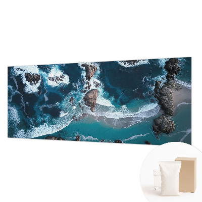 Fototapete fürs Wohnzimmer mit Motiv von Meereswellen