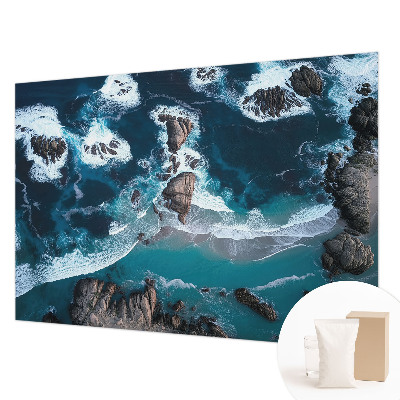 Fototapete fürs Wohnzimmer mit Motiv von Meereswellen