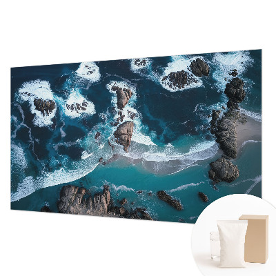 Fototapete fürs Wohnzimmer mit Motiv von Meereswellen