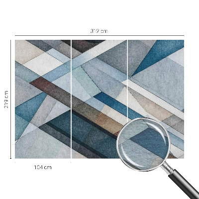 Vlies-Fototapete mit abstraktem, geometrischem Motiv