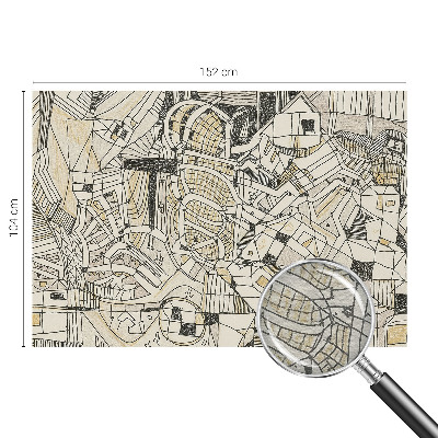 Vlies-Fototapete nach Maß mit geometrischer abstrakter Gestaltung