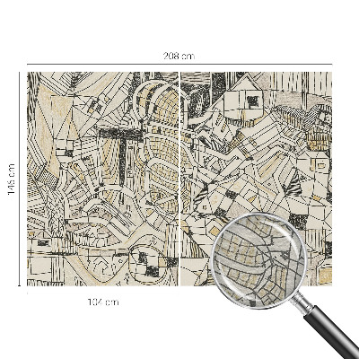 Vlies-Fototapete nach Maß mit geometrischer abstrakter Gestaltung