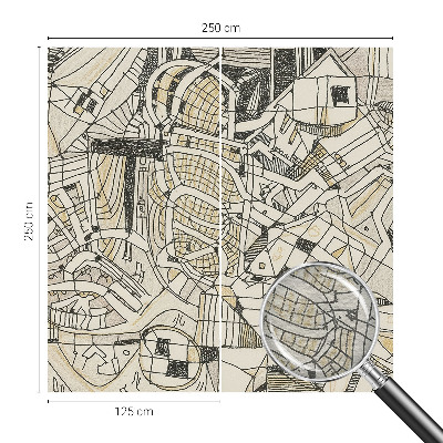 Vlies-Fototapete nach Maß mit geometrischer abstrakter Gestaltung
