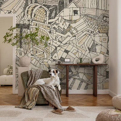 Vlies-Fototapete nach Maß mit geometrischer abstrakter Gestaltung