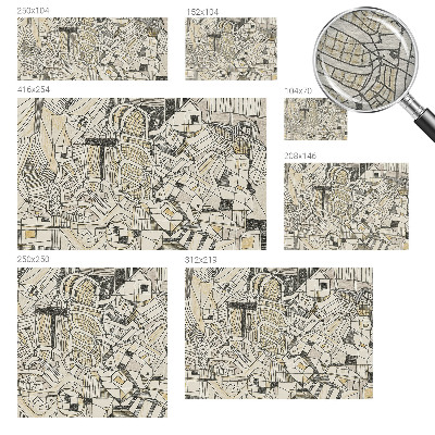 Vlies-Fototapete nach Maß mit geometrischer abstrakter Gestaltung
