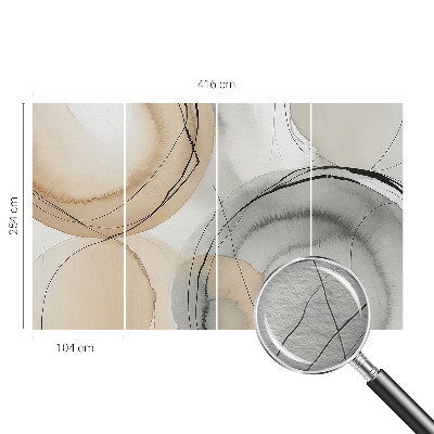 Motivtapete aus Vlies Geometrische Harmonie