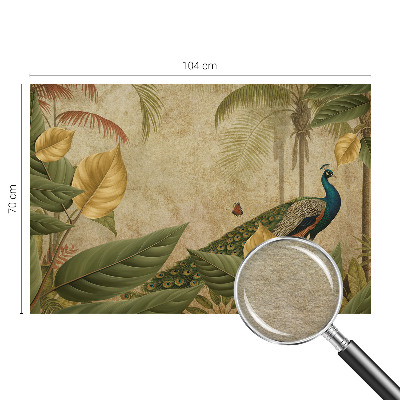 Vlies-Fototapete fürs Schlafzimmer mit Motiv eines exotischen Vogels