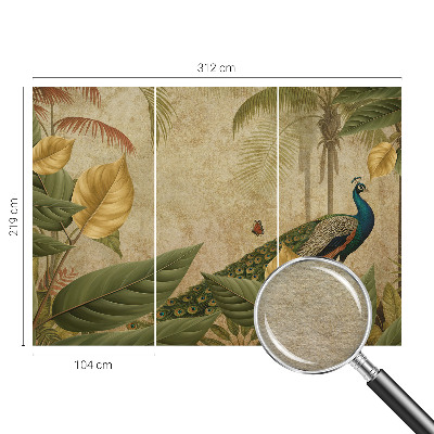 Vlies-Fototapete fürs Schlafzimmer mit Motiv eines exotischen Vogels