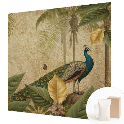 Vlies-Fototapete fürs Schlafzimmer mit Motiv eines exotischen Vogels
