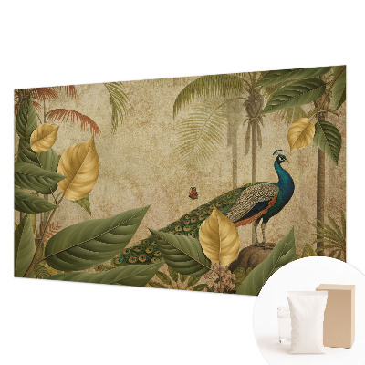 Vlies-Fototapete fürs Schlafzimmer mit Motiv eines exotischen Vogels