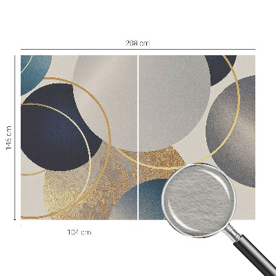 Vliestapete fürs Wohnzimmer Kreative Kreise