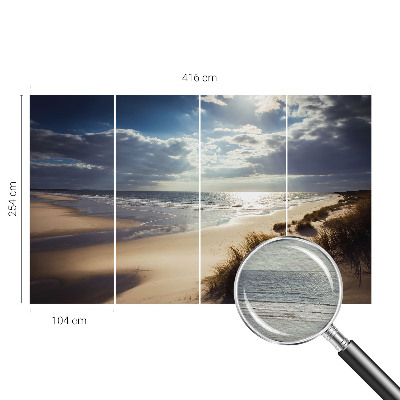 Bedruckte Vlies-Fototapete mit dem Motiv „Strahlendes Ufer“