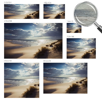 Bedruckte Vlies-Fototapete mit dem Motiv „Strahlendes Ufer“
