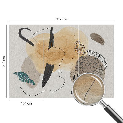 Moderne Vlies-Fototapete Abstrakte Komposition