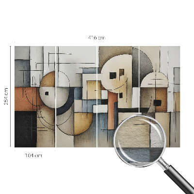 Bildtapete mit geometrischem Muster „Harmonie“