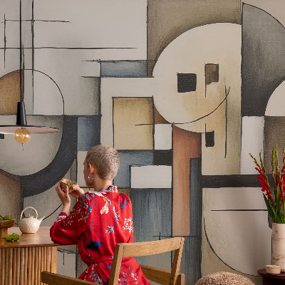 Bildtapete mit geometrischem Muster „Harmonie“
