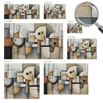 Bildtapete mit geometrischem Muster „Harmonie“