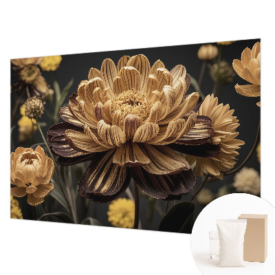 Wand-Fototapete mit floralem Motiv in eleganter Optik
