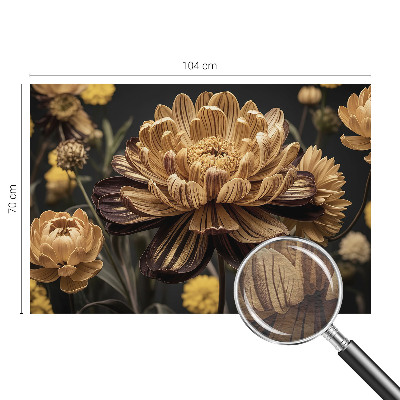 Wand-Fototapete mit floralem Motiv in eleganter Optik