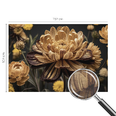 Wand-Fototapete mit floralem Motiv in eleganter Optik