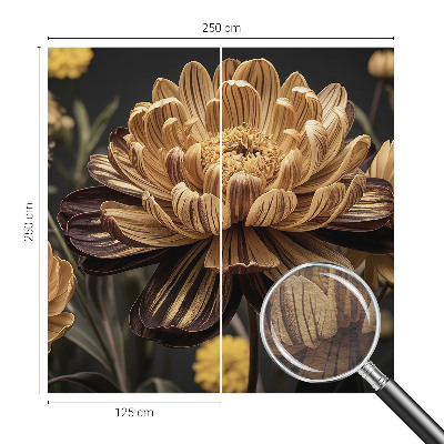 Wand-Fototapete mit floralem Motiv in eleganter Optik