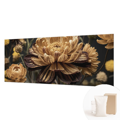 Wand-Fototapete mit floralem Motiv in eleganter Optik