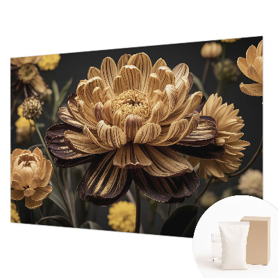 Wand-Fototapete mit floralem Motiv in eleganter Optik