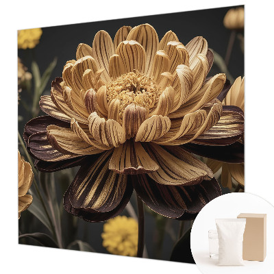 Wand-Fototapete mit floralem Motiv in eleganter Optik