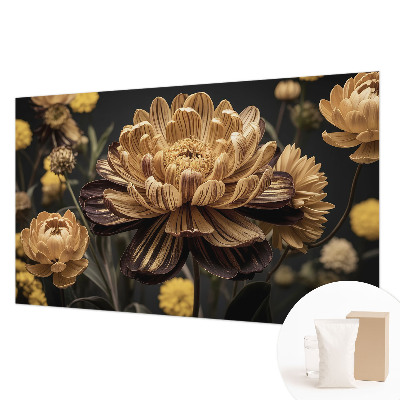 Wand-Fototapete mit floralem Motiv in eleganter Optik