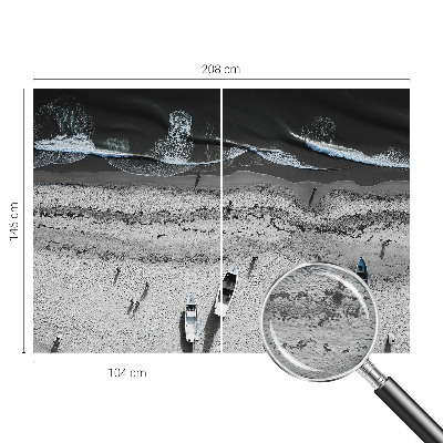 Fototapete nach Maß mit Motiv 'Strandruhe' als individuell angepasste Wandbekleidung
