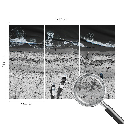 Fototapete nach Maß mit Motiv 'Strandruhe' als individuell angepasste Wandbekleidung