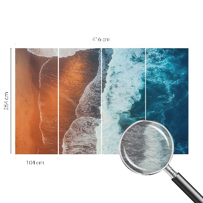 Dekorative Wand-Fototapete mit dem Motiv „Marine Symbiose“