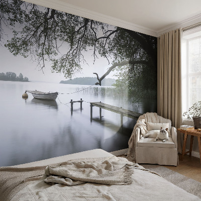 Fototapete fürs Schlafzimmer mit Motiv eines ruhigen Sees