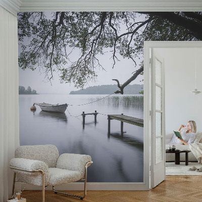 Fototapete fürs Schlafzimmer mit Motiv eines ruhigen Sees