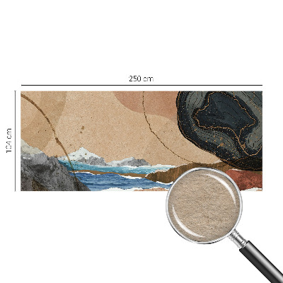 Vlies-Fototapete fürs Kinderzimmer mit abstrakter Landschaft als Motiv