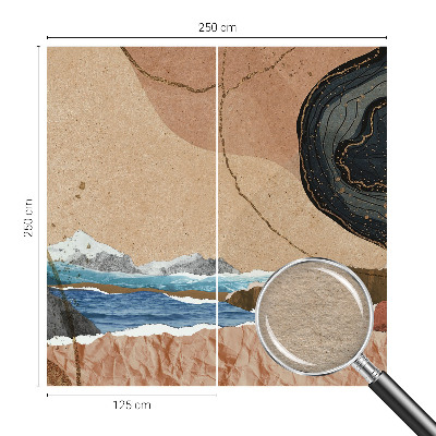 Vlies-Fototapete fürs Kinderzimmer mit abstrakter Landschaft als Motiv